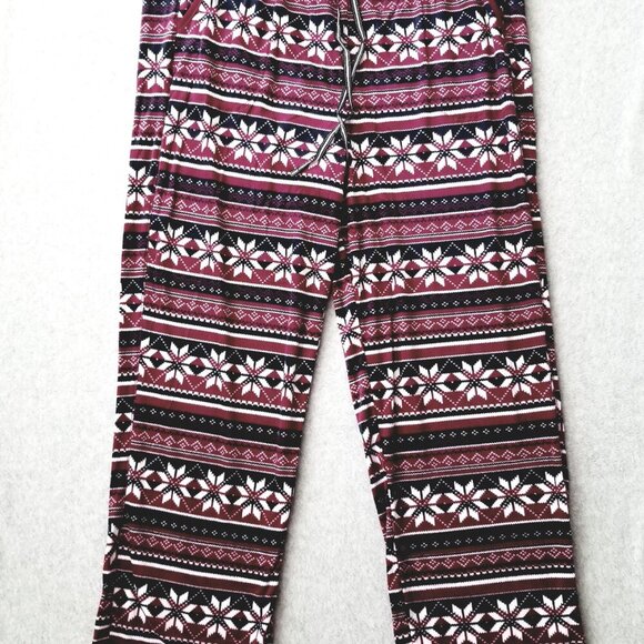 Nautica Women's Size XL 2 Piece Soft Warm Cozy Plush Pajama Sleepwear Set Snow - Picture 5 of 14